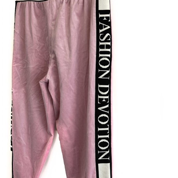 Dolce & Gabbana Queen Of My Life Fashion Devotion Velvet Sweatpants- 40 US 6 - Picture 3 of 8